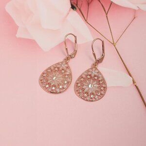 - NWOT-Italian 925 Sterling Filigree Tear Drop Earrings